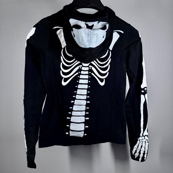 Medium Sweet Love Cotton Lightweight Full-Zip Hoodie – Skeleton Graphic Design - Picture 6 of 13